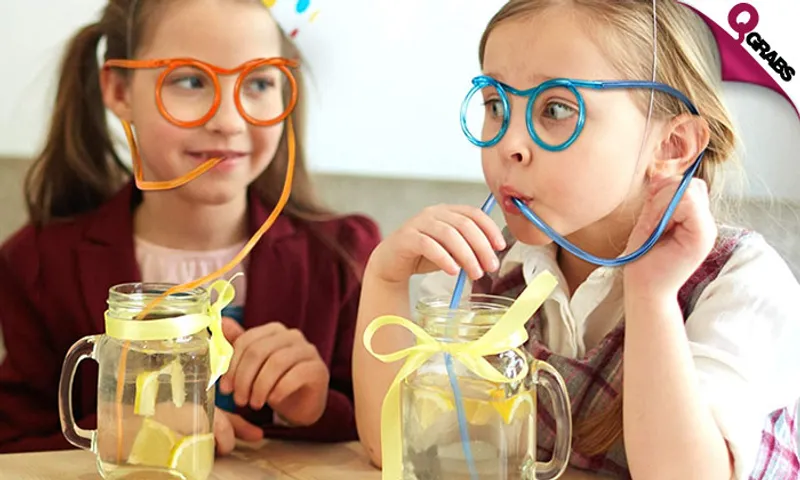 Reusable Silly Eyeglass Straws!